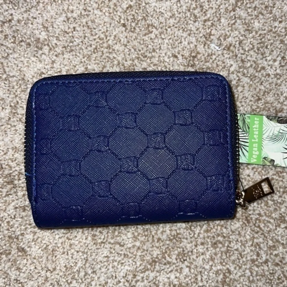 NWT Badgley‎ Mischka Vegan Leather Wallet Purse Blue